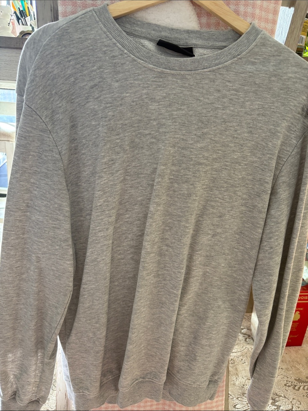 H&M Light Grey Men's Crewneck Sweatshirt